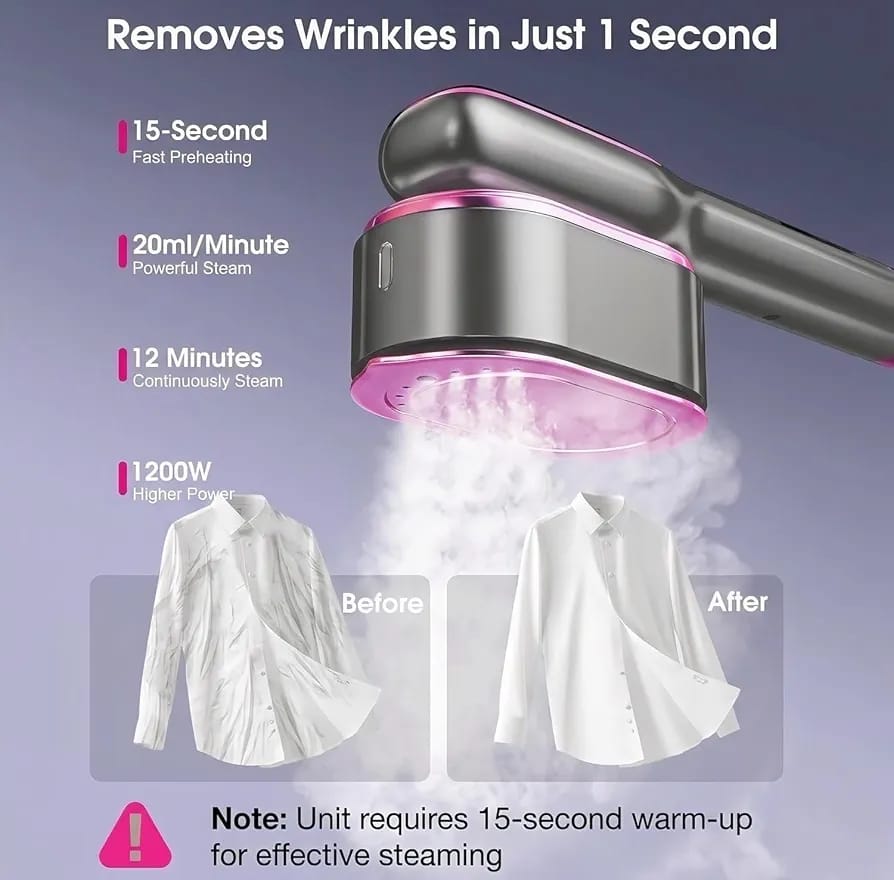 NIVO QuickPress 2-in-1 Garment Steamer & Iron